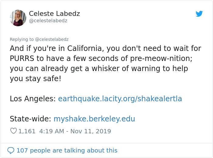 Seismologist Explains How To Make An Earthquake Early Warning System With Cats Seismologist Explains How To Make An Earthquake Early Warning System With Cats