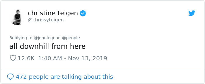 John Legend Is Named 2019's Sexiest Man Alive And His Wife Chrissy Teigen Can't Stop Trolling Him
