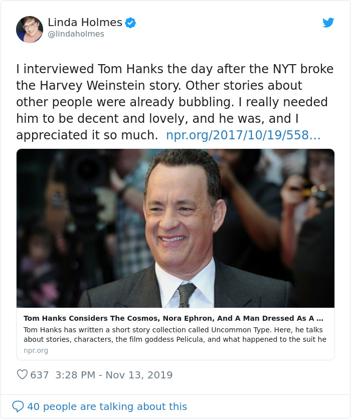 Tom Hanks Is The Nicest Guy In Hollywood And People Are Sharing The Reasons Why