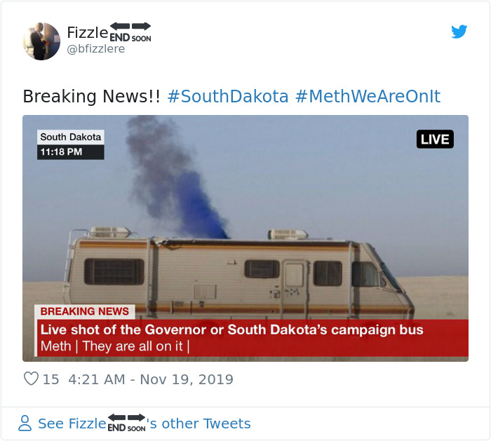 South Dakota Spends $450k On An Antidrug Campaign Which Says That Everyone In The State Is On Meth South Dakota Spends $450k On An Antidrug Campaign Which Says That Everyone In The State Is On Meth