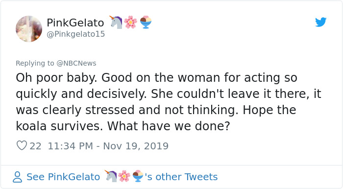 Woman Saves A Scorched And Screaming Koala With The Shirt Off Her Own Back Woman Saves A Scorched And Screaming Koala With The Shirt Off Her Own Back