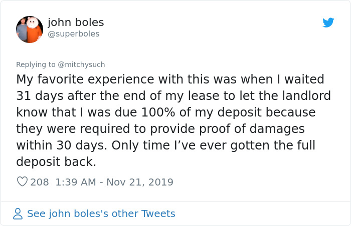Jerk Landlord Accidentally Reveals Why Some Landlords Never Give Back Your Deposit Jerk Landlord Accidentally Reveals Why Some Landlords Never Give Back Your Deposit