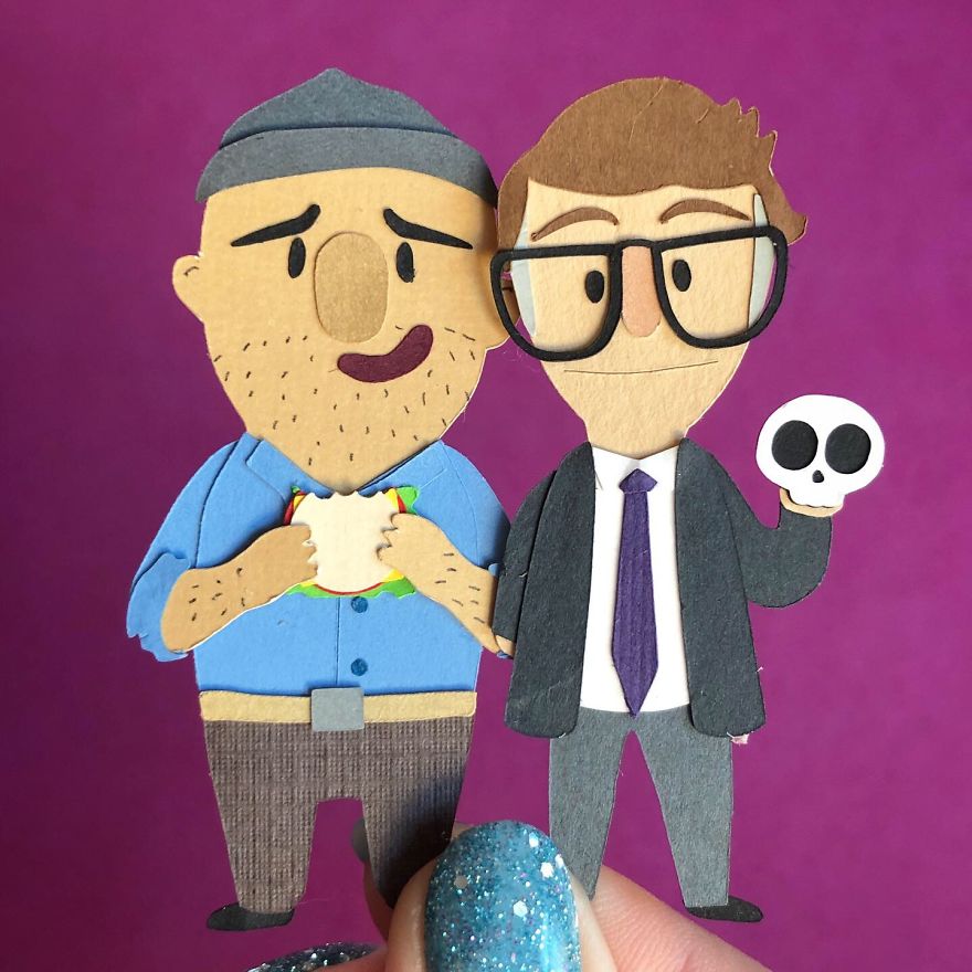 I Made A Huge Paper Art Scene Of The Characters From Bob's Burgers