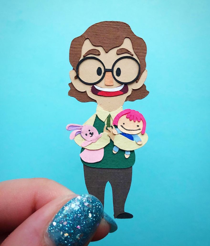 I Made A Huge Paper Art Scene Of The Characters From Bob's Burgers