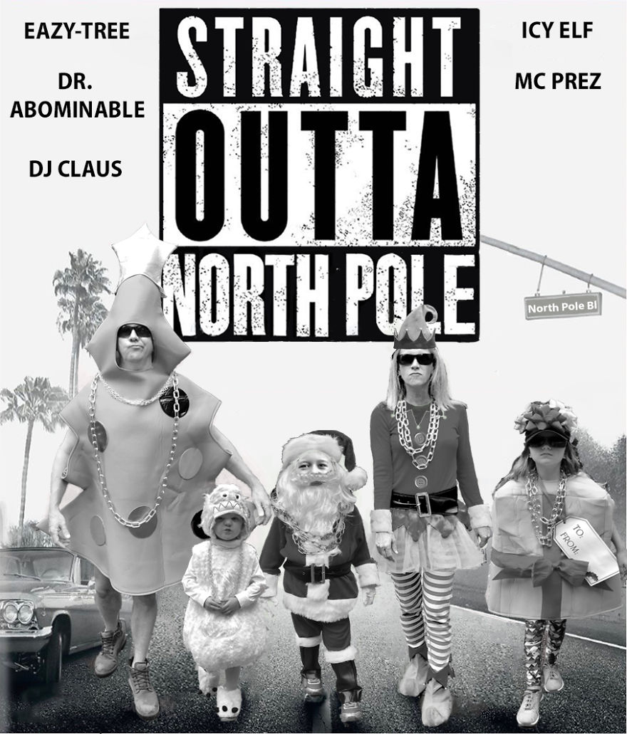 Straight Outta Np. Don't Mess With Us. L To R, Dad, Lil Bro, Big Bro, Mom, And Sis