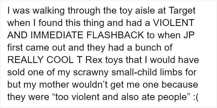Mom Didn't Let Her Kid Buy A T-Rex Because It's 'Too Violent', They Buy One When They Grow Up And The Pics Are Hilarious