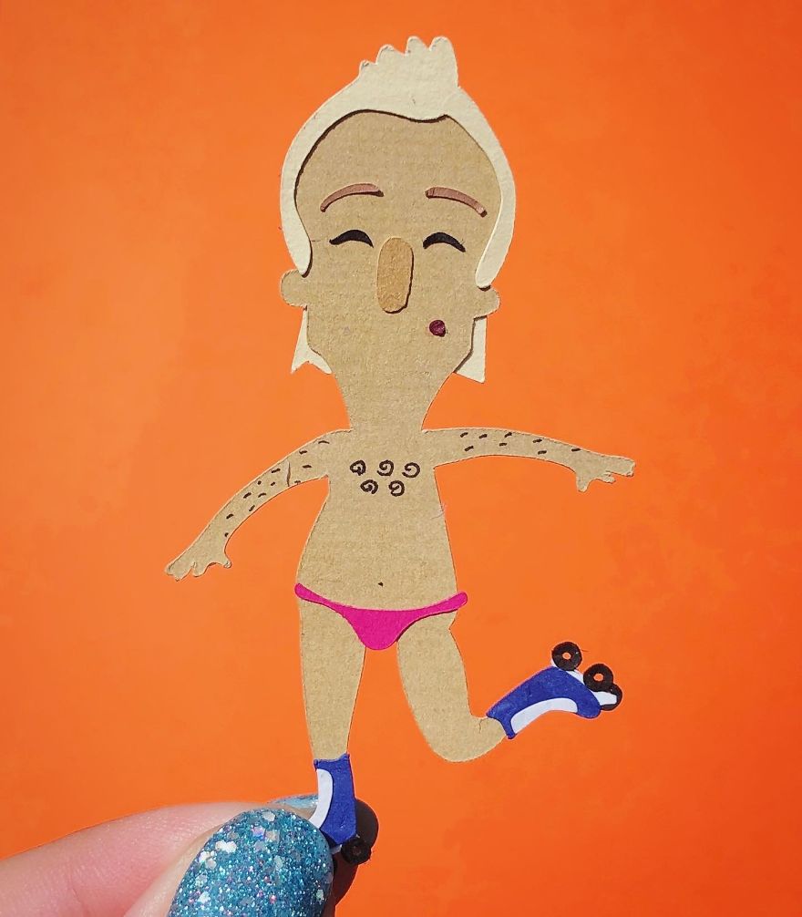 I Made A Huge Paper Art Scene Of The Characters From Bob's Burgers