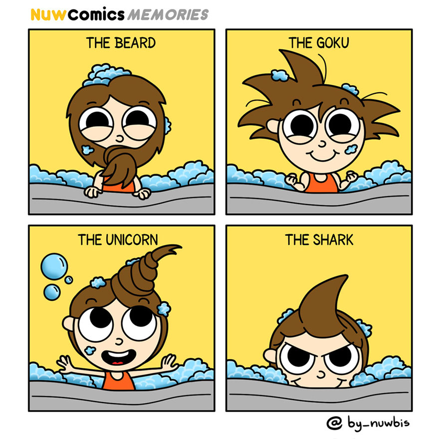 Shower Hairstyles As A Kid