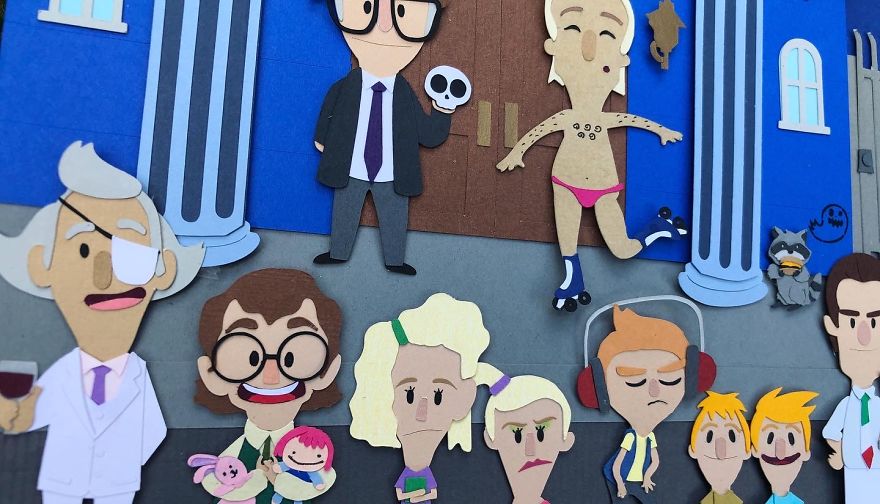 I Made A Huge Paper Art Scene Of The Characters From Bob's Burgers I Made A Huge Paper Art Scene Of The Characters From Bob's Burgers