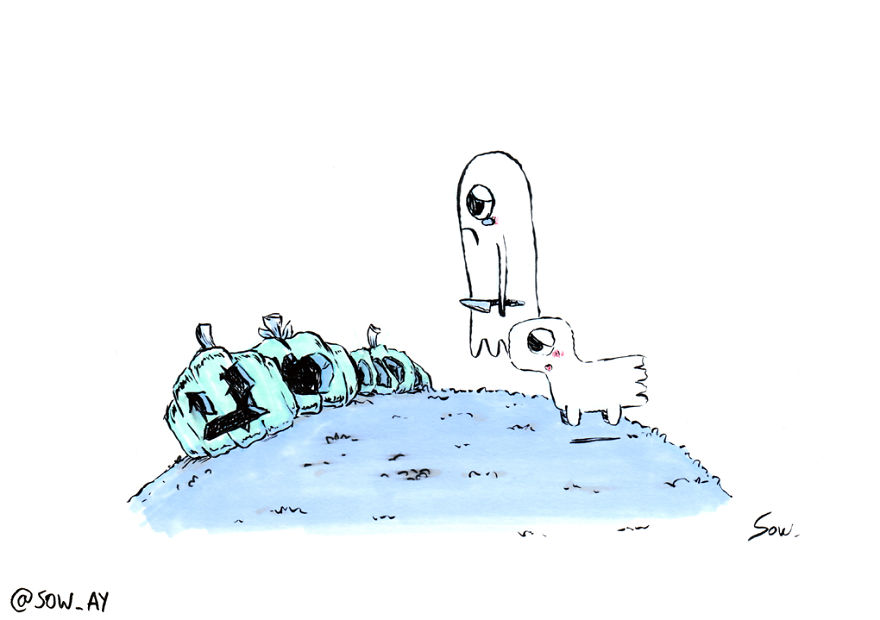 I Draw The Adventures Of A Little Ghost And His Cute Dog