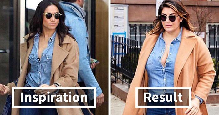 Woman Shows Herself Dressing Like Celebrities To Show That You Don’t Have To Be Skinny To Look Good