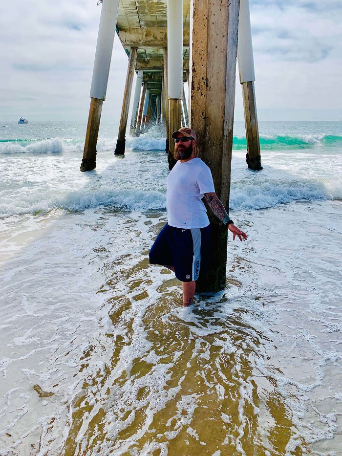 Husband Saw A Girl In A Bikini Doing This And Thought He Would Follow Her Lead