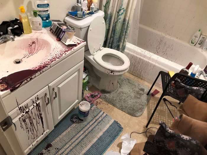 So, My Bottle Hair Dye Just Exploded