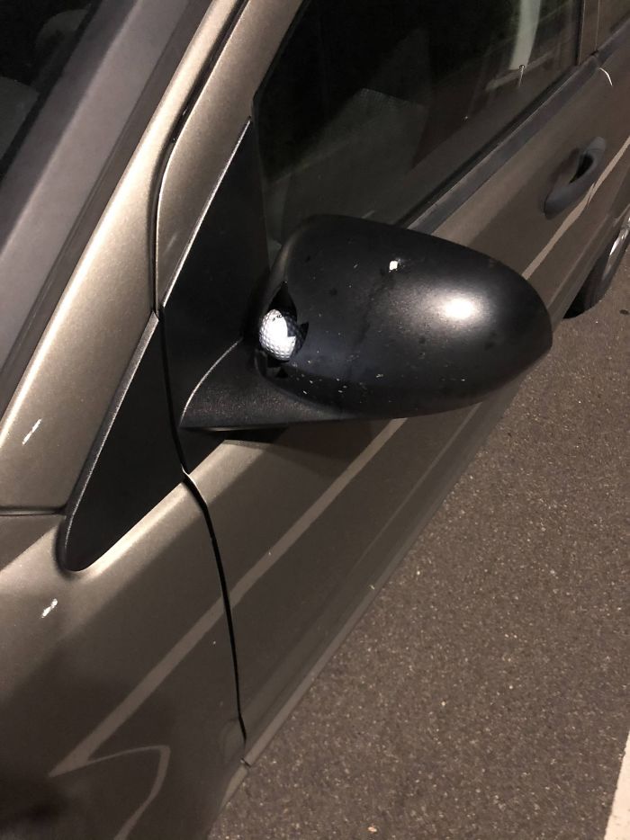 Played At Topgolf For The First Time Yesterday. This Is What I Found When I Got To My Car