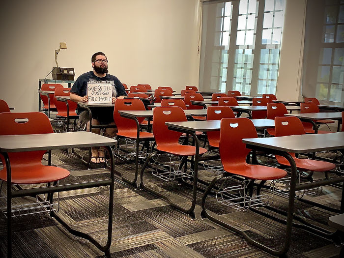 When Class Is Canceled And I’m The Only One To Not Read The Email And Show Up