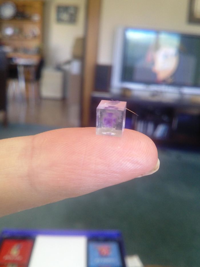 A Cube Of Salt Formed In The Neglected Play Doh From My Cranium Game