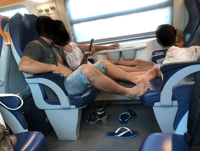 33°c (90 F) Today In Venice. Family Of 3