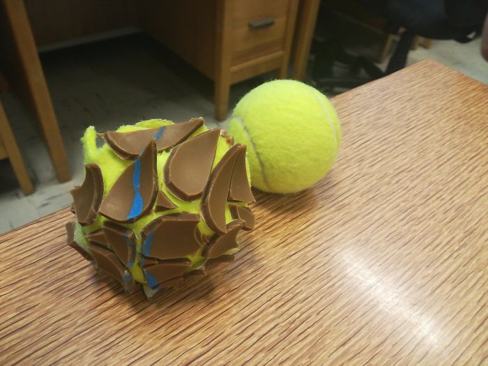 The Inside Of A Tennis Ball Looks Delicious