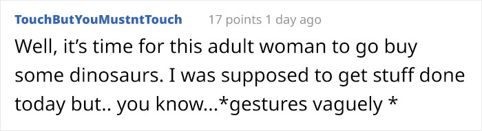 Mom Didn't Let Her Kid Buy A T-Rex Because It's 'Too Violent', They Buy One When They Grow Up And The Pics Are Hilarious