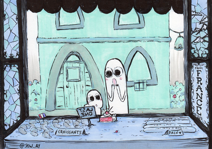 I Draw The Adventures Of A Little Ghost And His Cute Dog