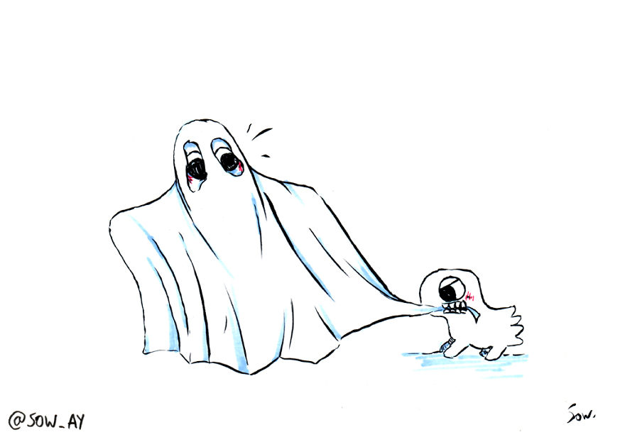 I Draw The Adventures Of A Little Ghost And His Cute Dog