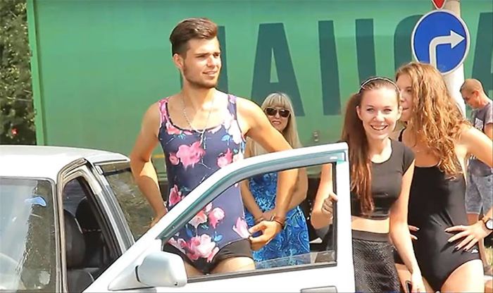Russian Gas Station Offers Free Fuel For Anyone In A Bikini, Doesn’t Expect Guys Would Dress Down, Too Russian Gas Station Offers Free Fuel For Anyone In A Bikini, Doesn’t Expect Guys Would Dress Down, Too