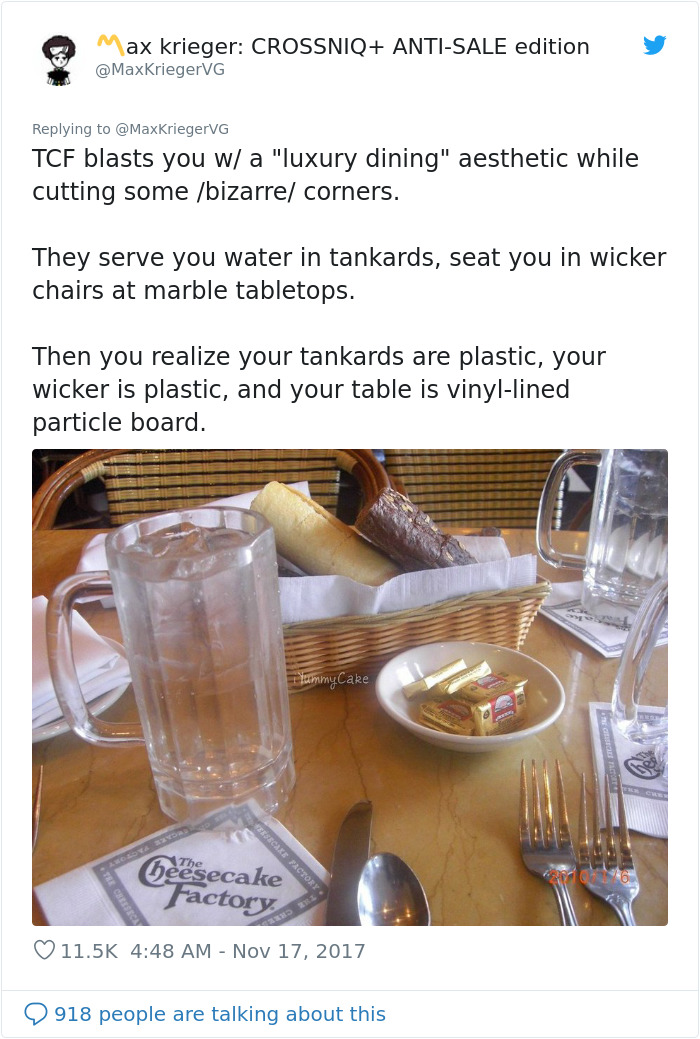 Man Explains Why Cheesecake Factory Is Probably The Weirdest Restaurant On Earth And It&rsquo;s Pretty Spot On