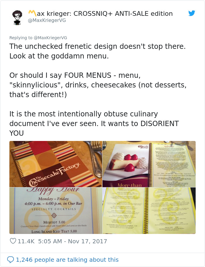 Man Explains Why Cheesecake Factory Is Probably The Weirdest Restaurant On Earth And It&rsquo;s Pretty Spot On