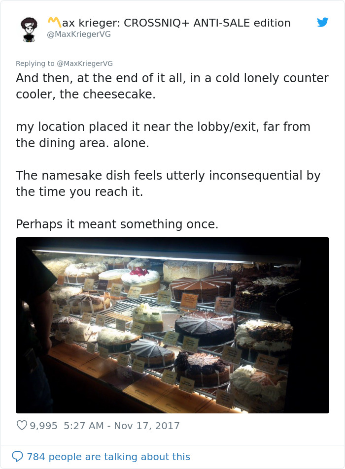 Man Explains Why Cheesecake Factory Is Probably The Weirdest Restaurant On Earth And It&rsquo;s Pretty Spot On