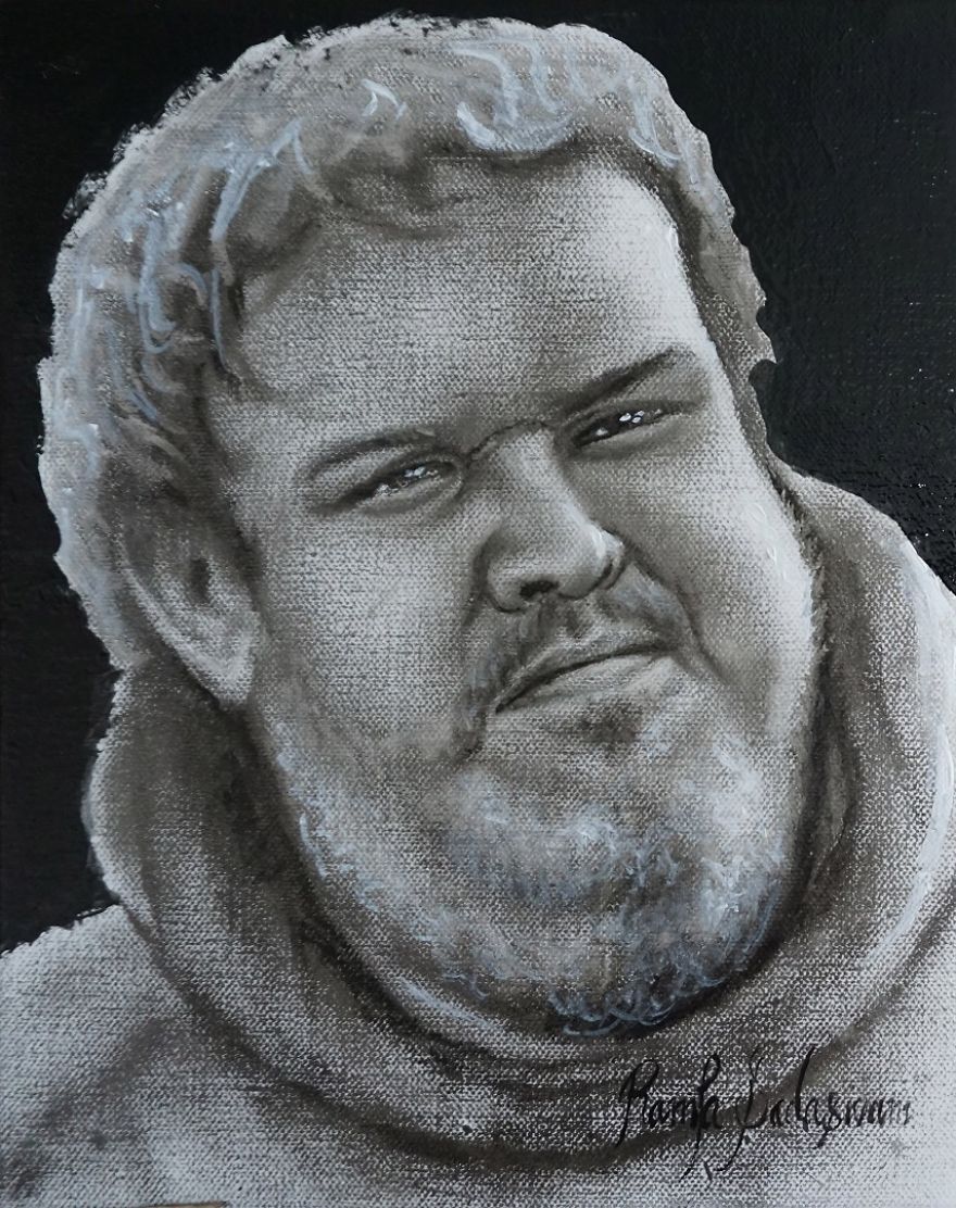 Hodor (Dry Brush Oil Painting)