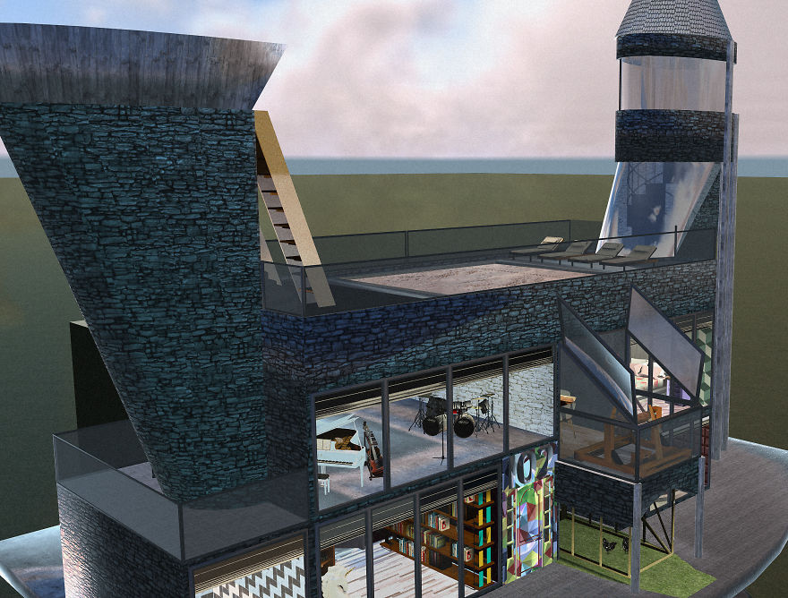 We Asked Kids To Describe Their Dream Houses And Made Them In 3D Then Evaluated Their Worth (16 Pics)