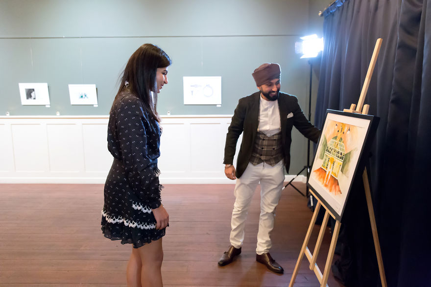 Artist Creates Perfect Surprise Proposal