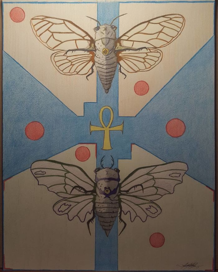 "... And All Of Your Hope Shall Cement Itself In The Intertwined Labyrinthine Complexities Of The Human Condition... And Be As It May, There Is No Unbeaten Path To Weather This Storm..." Excerpt From My Novel
#illustration #charcoal #artist #guitarists #cicadas #egyptian #lifeanddeath