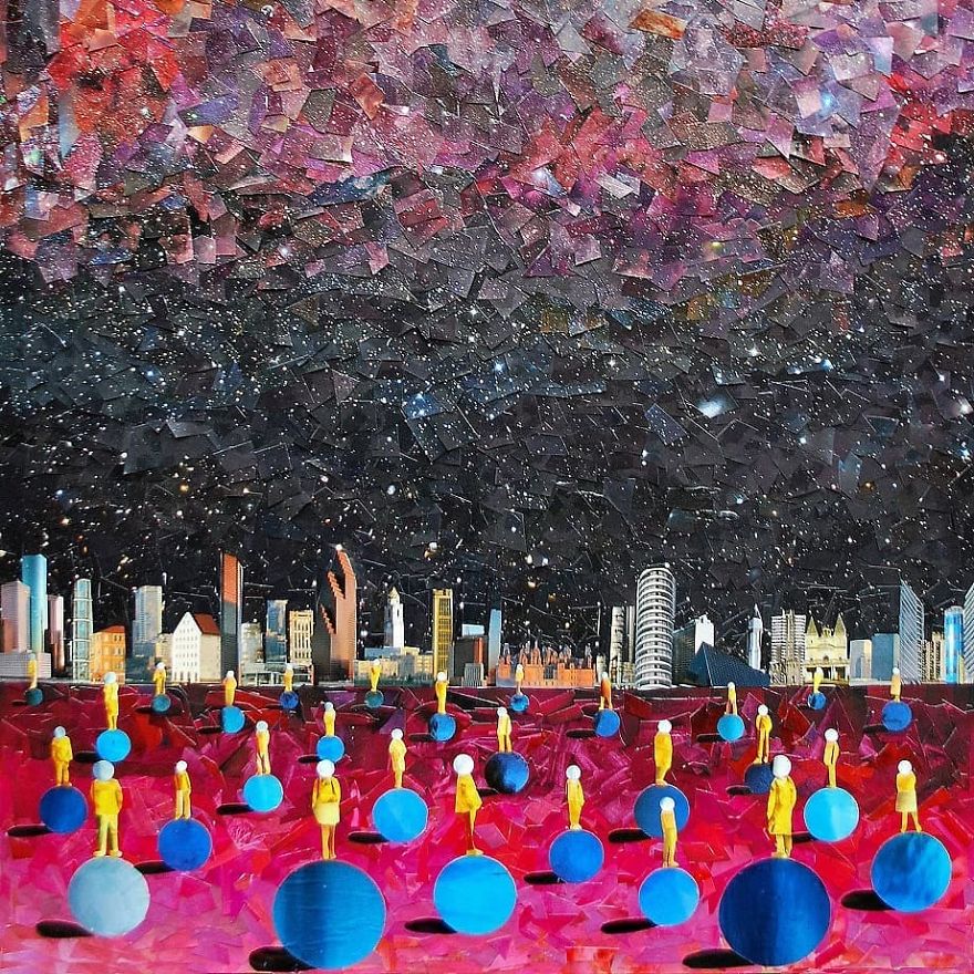 "Big City", 100x90 cm