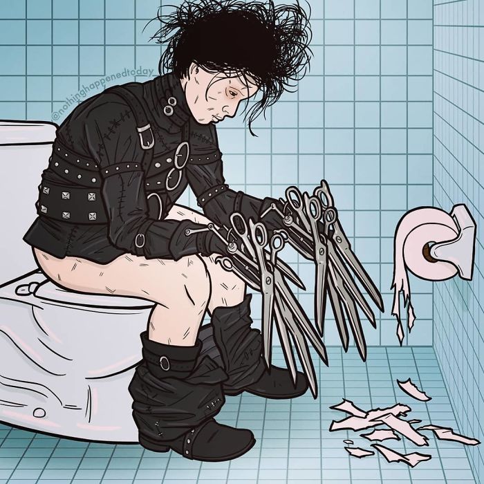 Pop-Culture-Character-Secret-Life-Illustration-Ed-Harrington