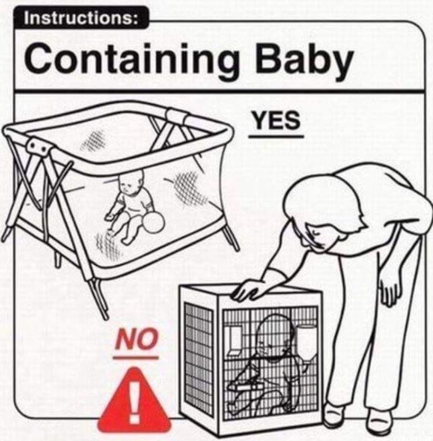 How To Look After A Baby (Funny Pics)