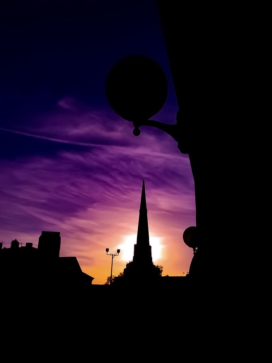 Sunset And Heavenly Silhouettes