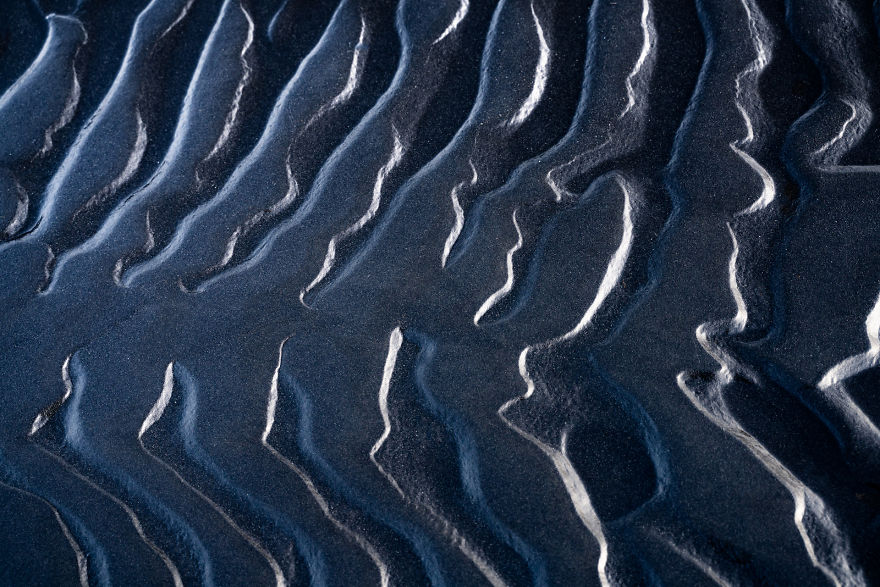 I Photographed The Textures Of The Black Sand Beaches In Iceland