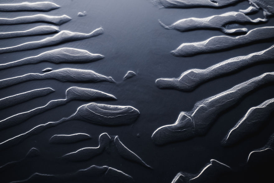 I Photographed The Textures Of The Black Sand Beaches In Iceland