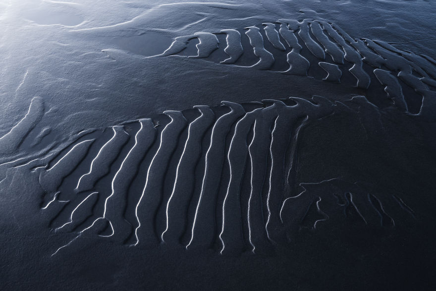 I Photographed The Textures Of The Black Sand Beaches In Iceland