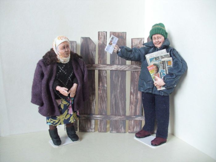 Doll Master From Novosibirsk Creates Realistic Works About Old People Live