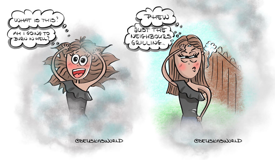 I Create Cute Illustrations About The Daily Small Struggles, Happy Moments And Everyday Situations Of A Hungarian Young Lady.