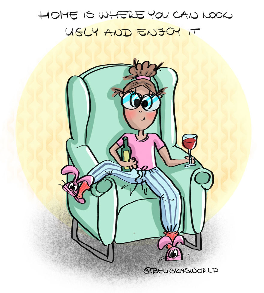 I Create Cute Illustrations About The Daily Small Struggles, Happy Moments And Everyday Situations Of A Hungarian Young Lady.