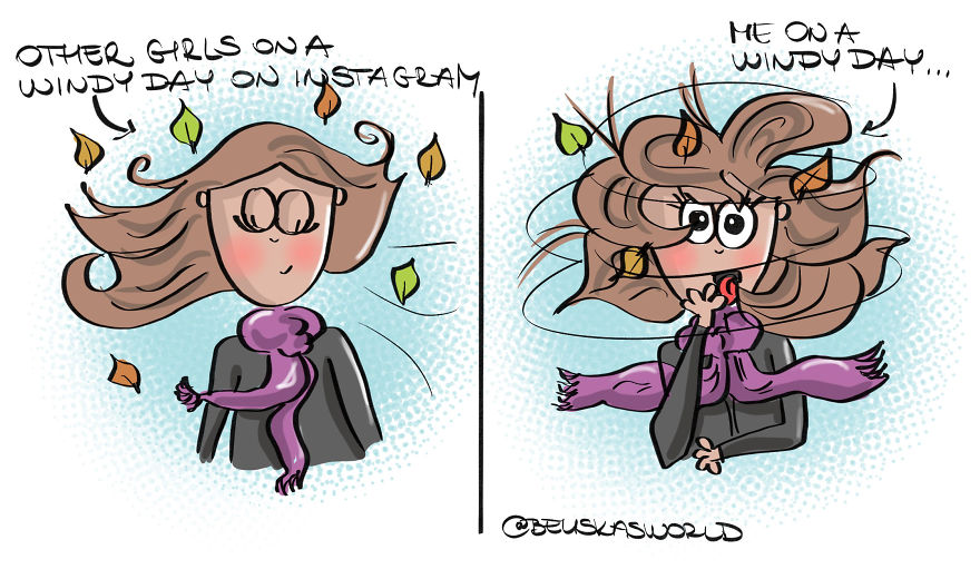 I Create Cute Illustrations About The Daily Small Struggles, Happy Moments And Everyday Situations Of A Hungarian Young Lady.