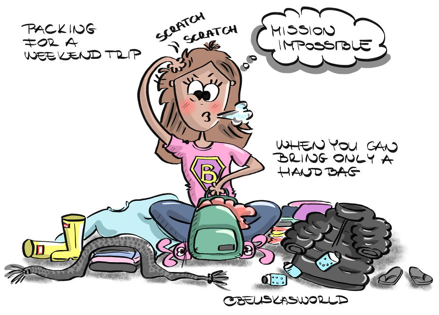 I Create Cute Illustrations About The Daily Small Struggles, Happy Moments And Everyday Situations Of A Hungarian Young Lady.