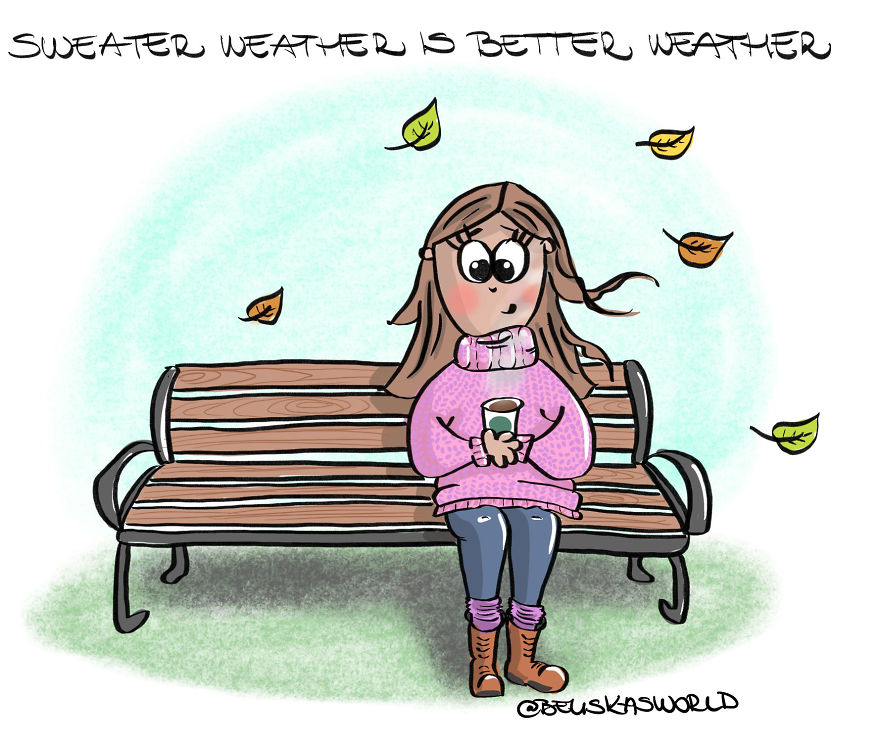 I Create Cute Illustrations About The Daily Small Struggles, Happy Moments And Everyday Situations Of A Hungarian Young Lady.