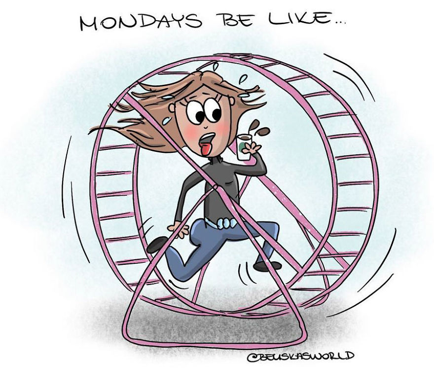 I Create Cute Illustrations About The Daily Small Struggles, Happy Moments And Everyday Situations Of A Hungarian Young Lady.