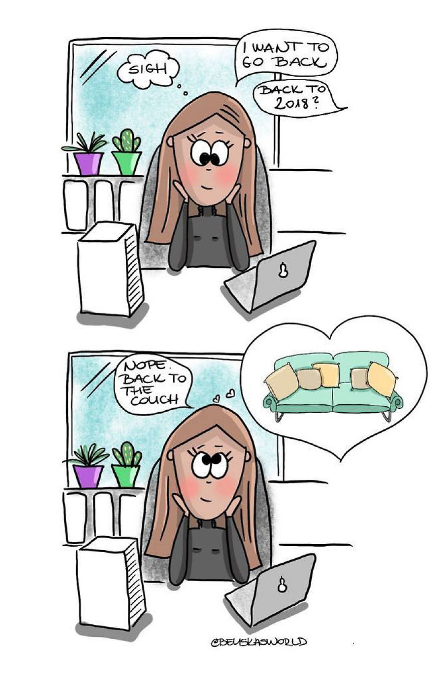 I Create Cute Illustrations About The Daily Small Struggles, Happy Moments And Everyday Situations Of A Hungarian Young Lady.