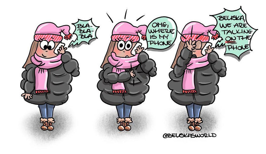 I Create Cute Illustrations About The Daily Small Struggles, Happy Moments And Everyday Situations Of A Hungarian Young Lady.