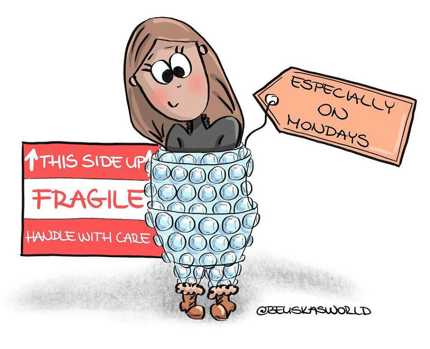 I Create Cute Illustrations About The Daily Small Struggles, Happy Moments And Everyday Situations Of A Hungarian Young Lady.